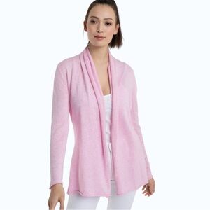 Alashan 100% Cashmere Mini Duster Cardigan Pink S/M
